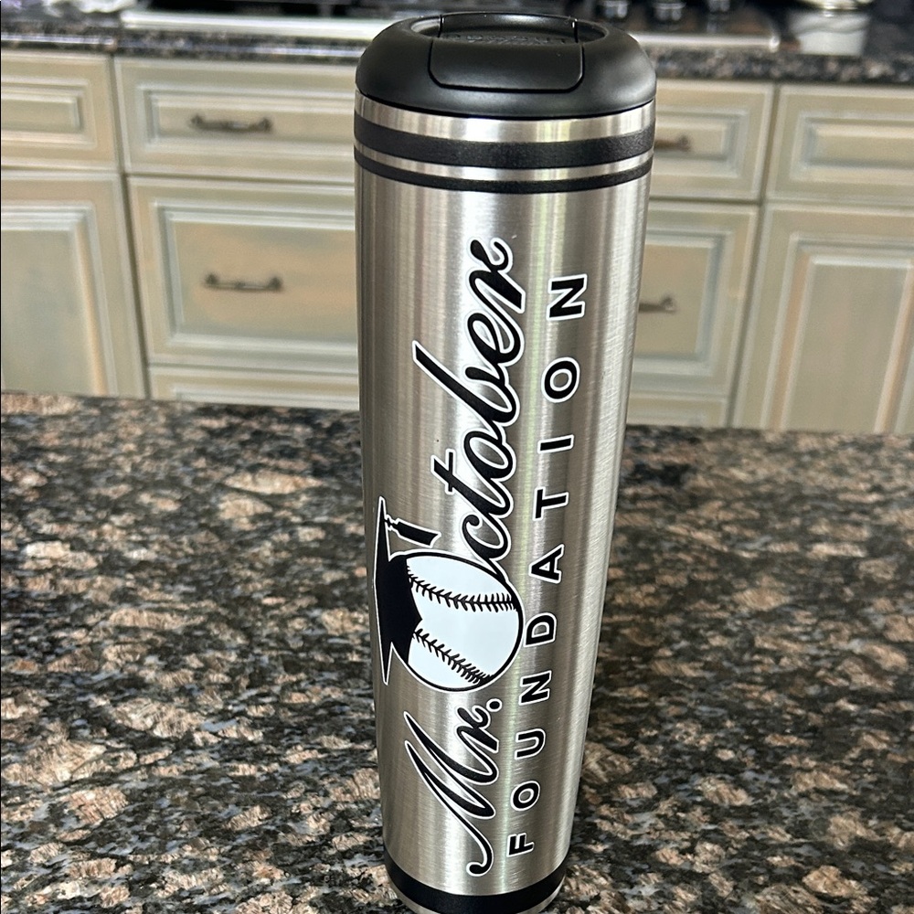 MR.OCTOBER FOUNDATION # 44 REGGIE JACKSON DUGOUT STAINLESS STEEL MUG